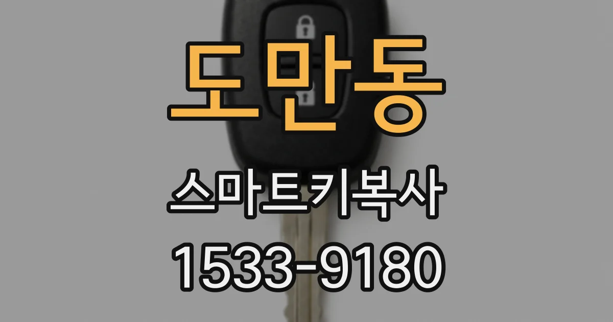 도만동 스마트키복사