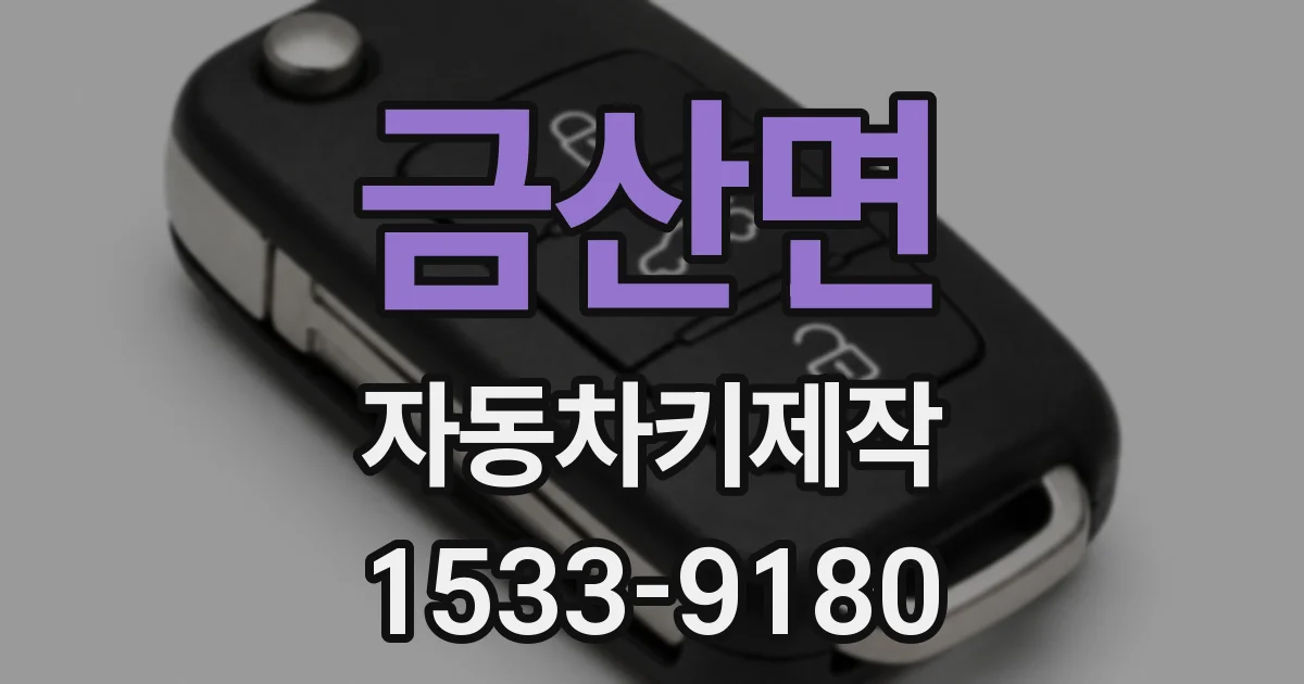 금산면 자동차키제작