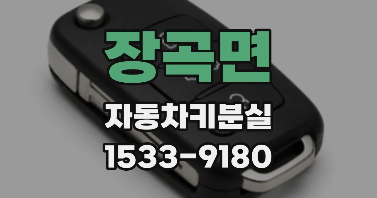 장곡면 자동차키분실