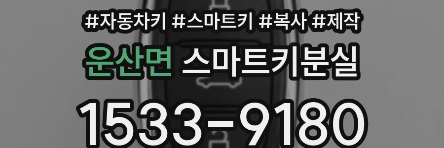 운산면 스마트키분실