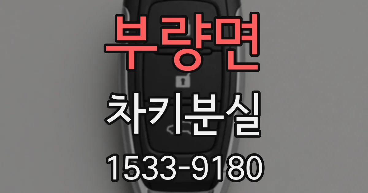 부량면 차키분실