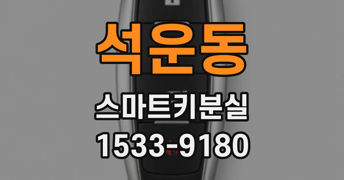 석운동 스마트키분실