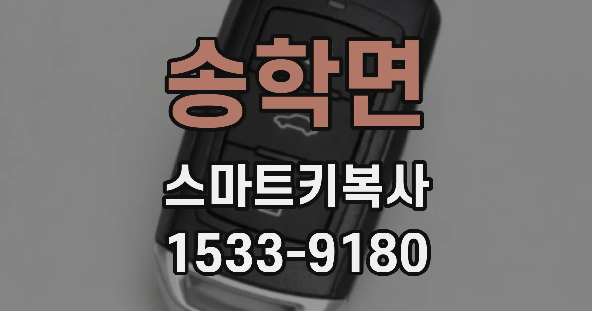송학면 스마트키복사