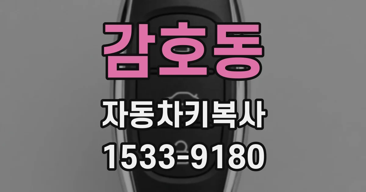 감호동 자동차키복사