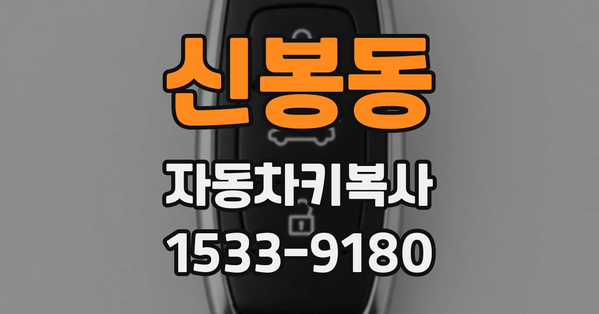 신봉동 자동차키복사