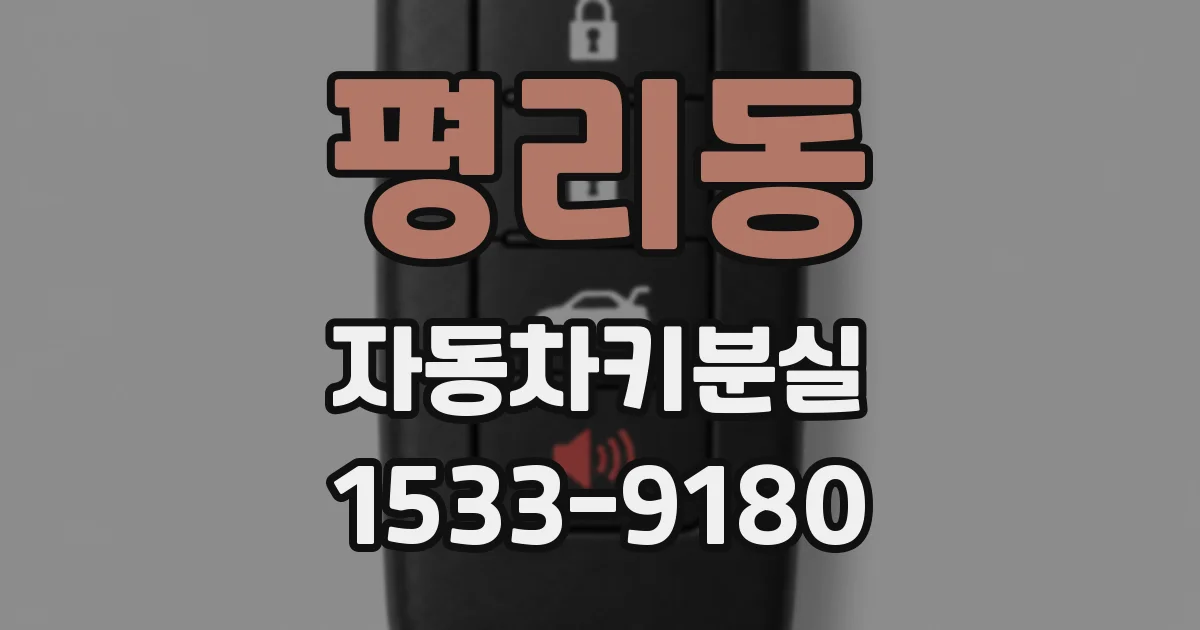 평리동 자동차키분실