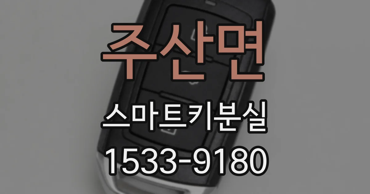 주산면 스마트키분실
