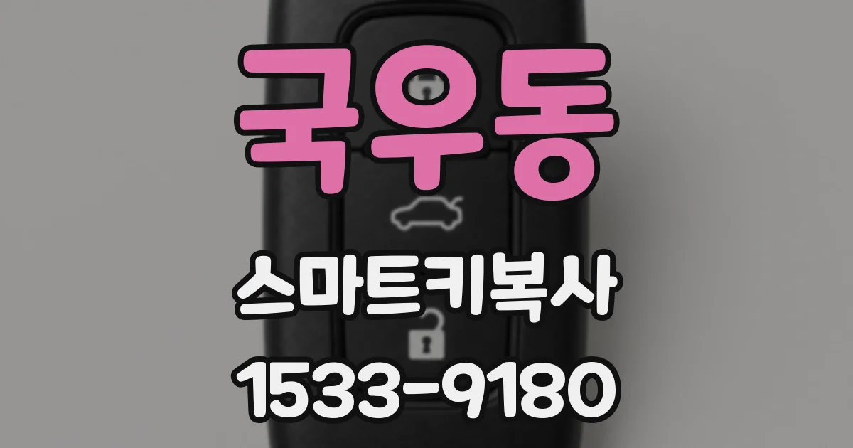국우동 스마트키복사