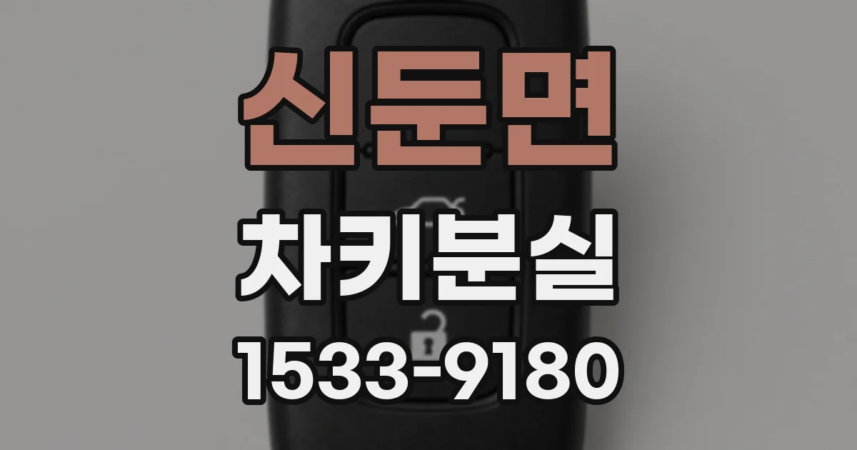 신둔면 차키분실
