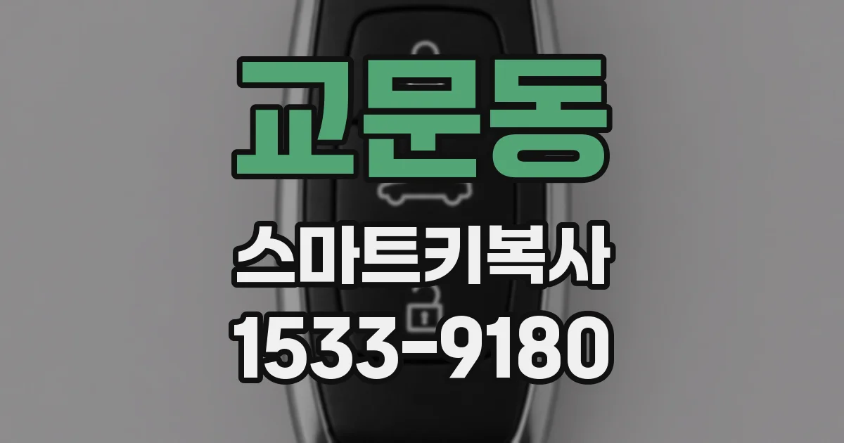 교문동 스마트키복사