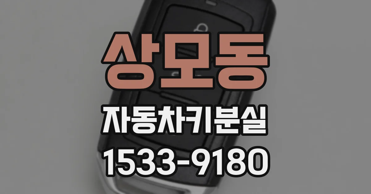 상모동 자동차키분실