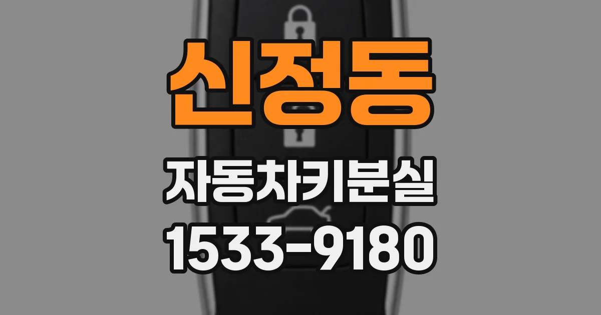 신정동 자동차키분실