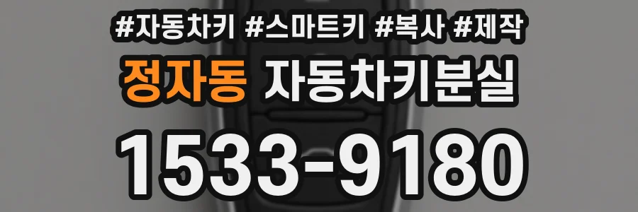 정자동 자동차키분실
