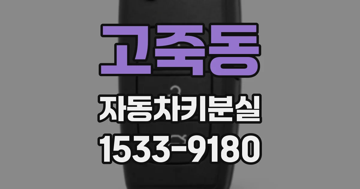 고죽동 자동차키분실