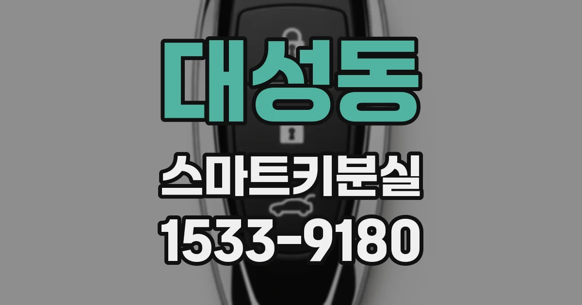 대성동 스마트키분실
