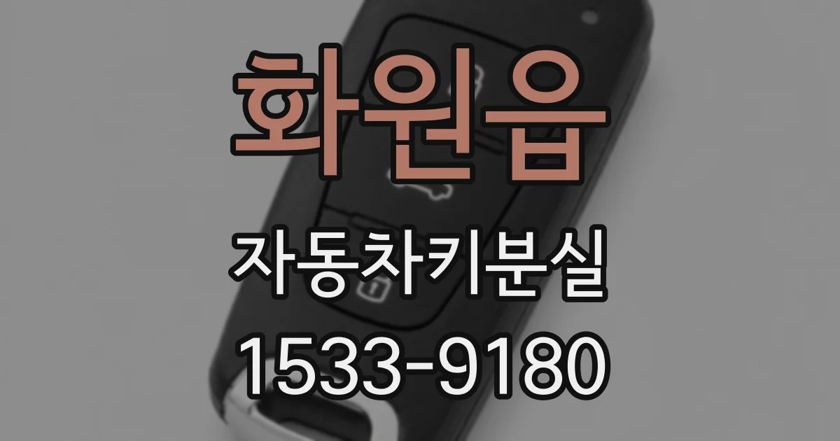 화원읍 자동차키분실