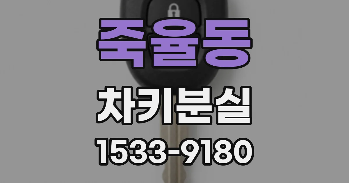 죽율동 차키분실