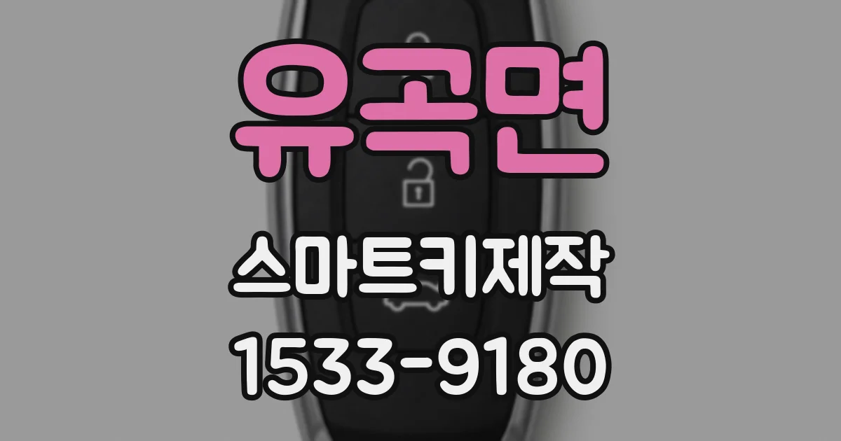 유곡면 스마트키제작