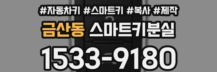 금산동 스마트키분실