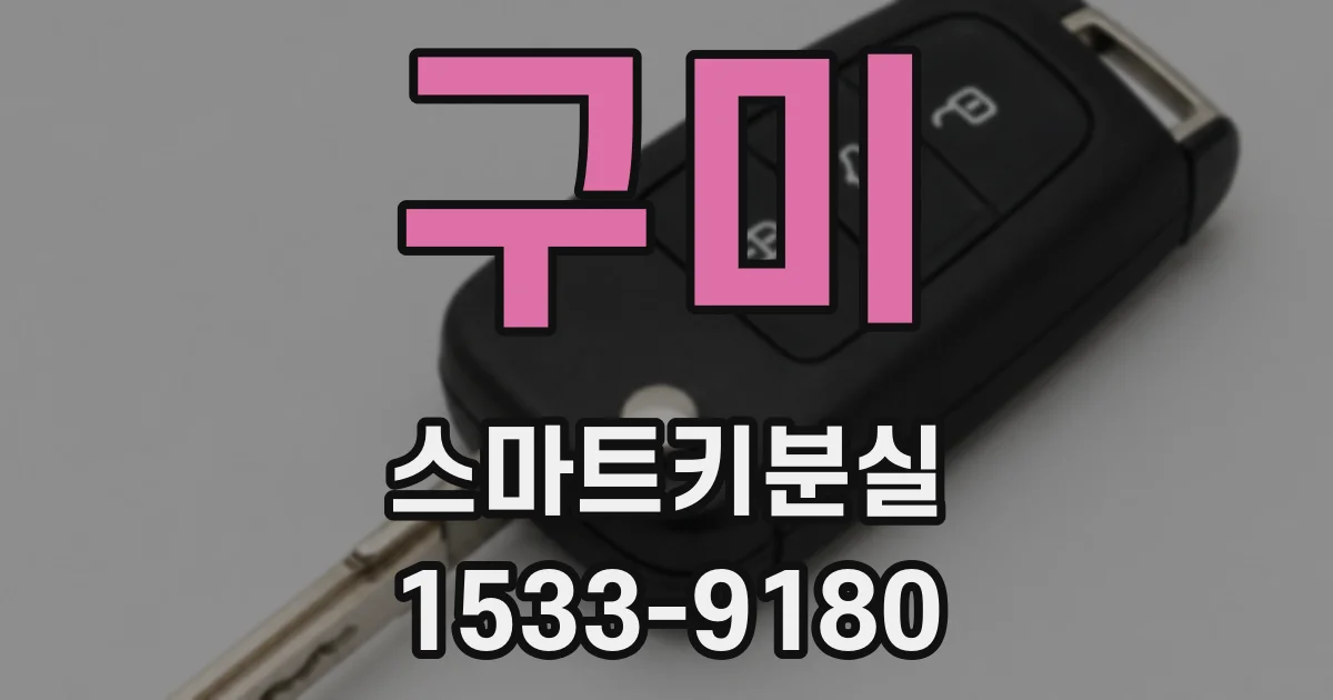 구미 스마트키분실