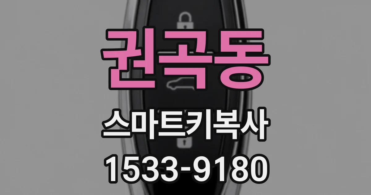 권곡동 스마트키복사