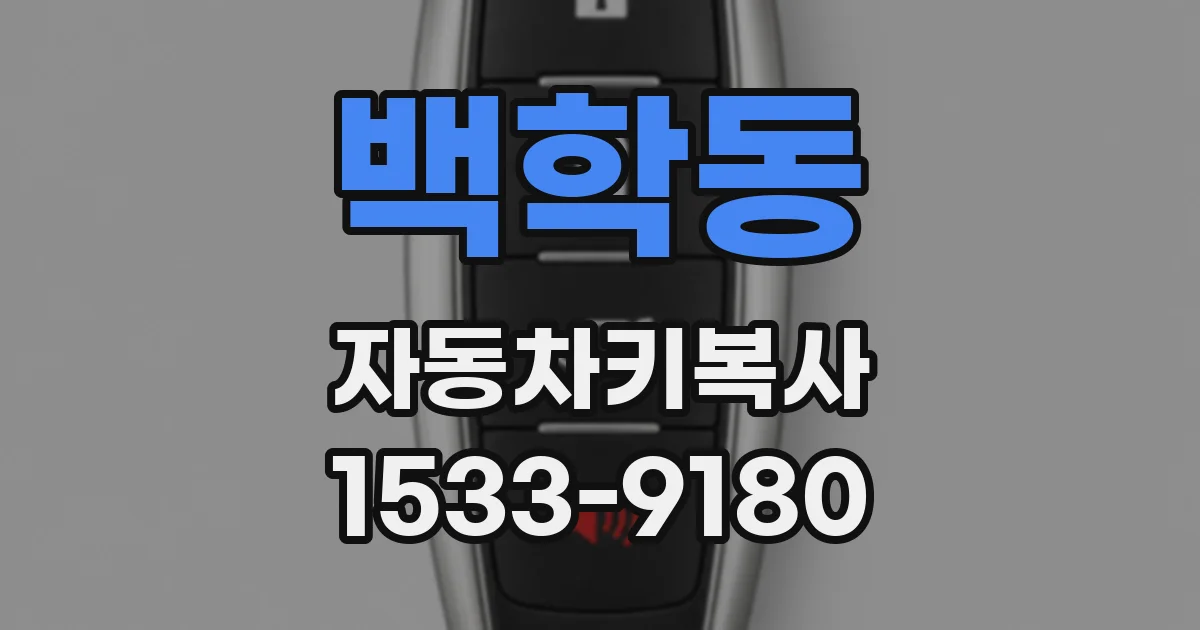 백학동 자동차키복사