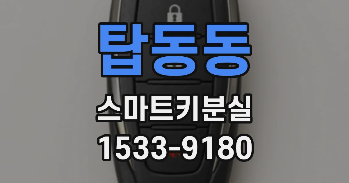 탑동동 스마트키분실