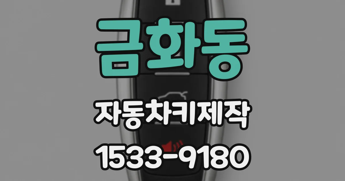 금화동 자동차키제작