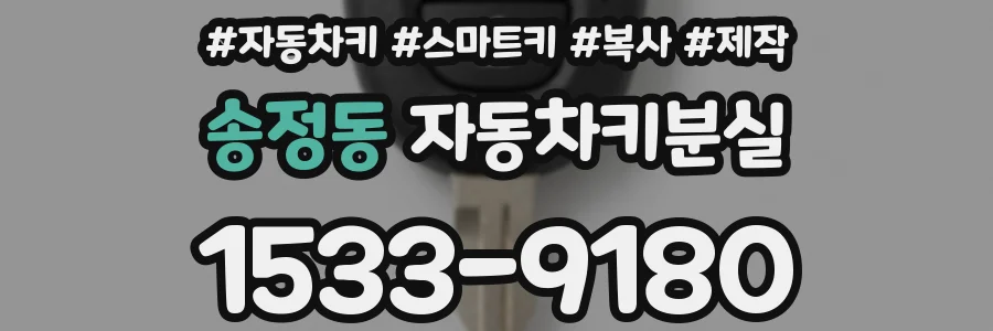 송정동 자동차키분실