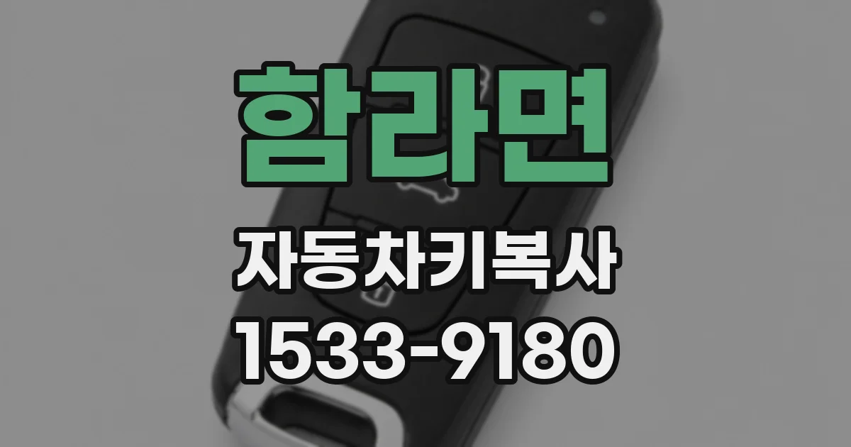 함라면 자동차키복사