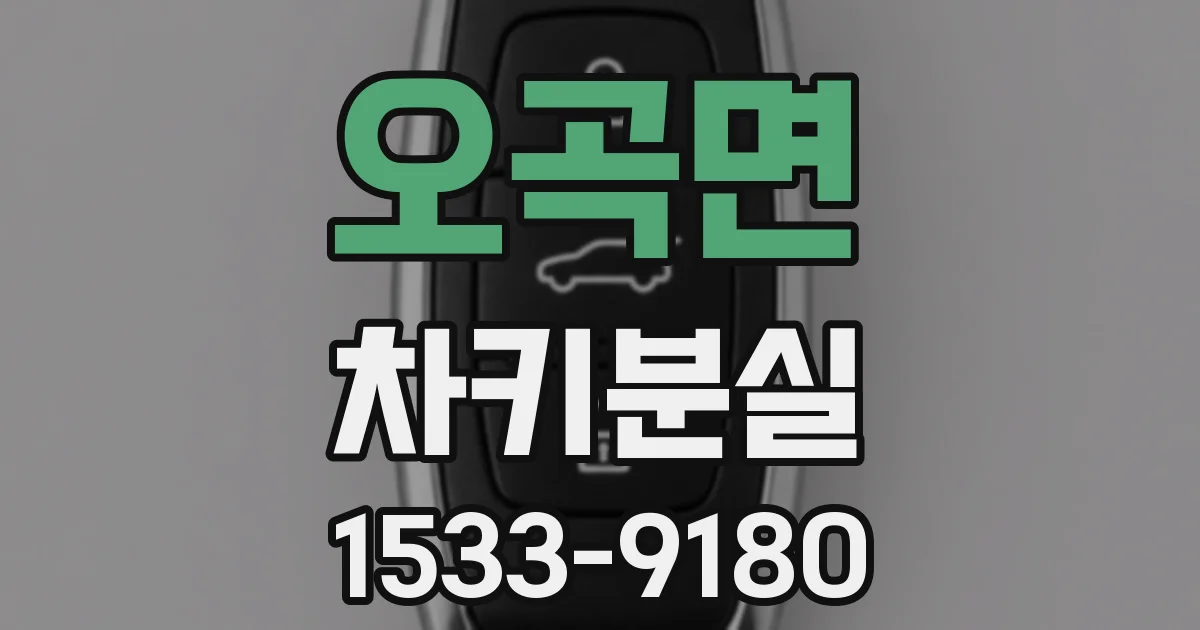 오곡면 차키분실