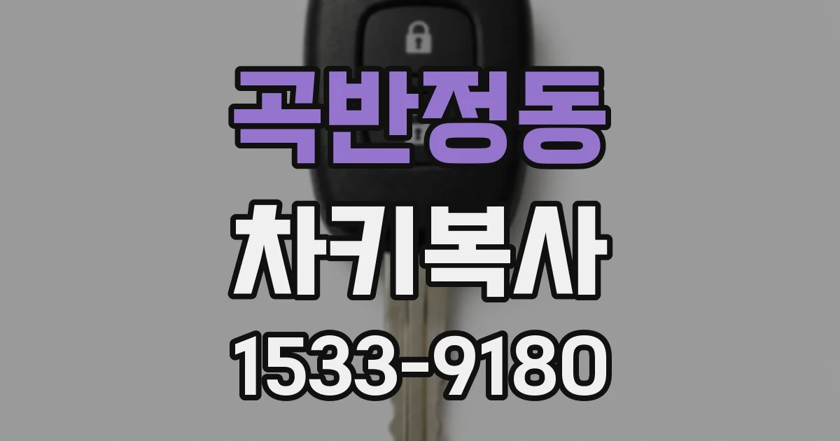 곡반정동 차키복사