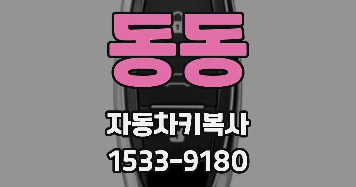 동동 자동차키복사