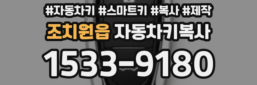 조치원읍 자동차키복사