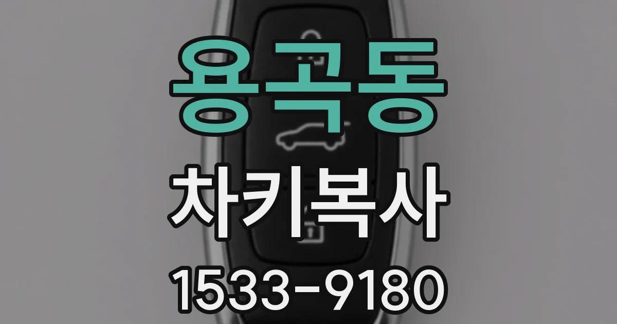 용곡동 차키복사