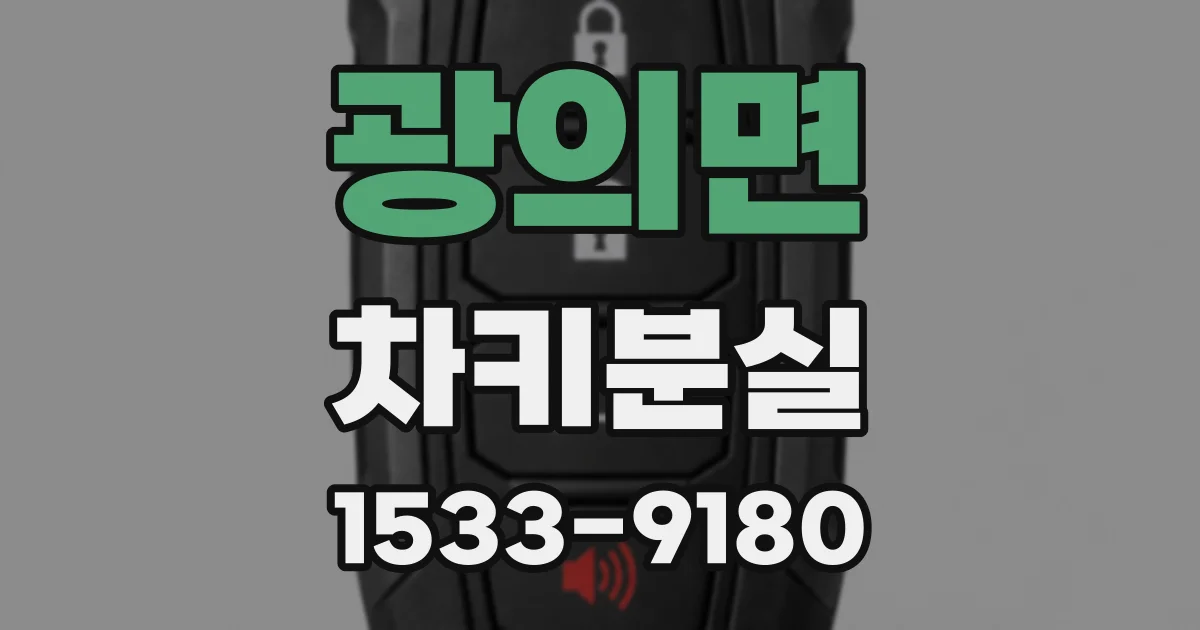 광의면 차키분실