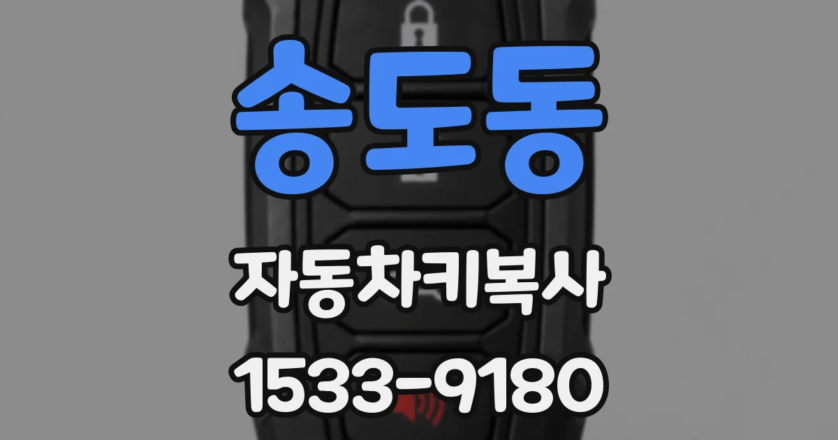 송도동 자동차키복사