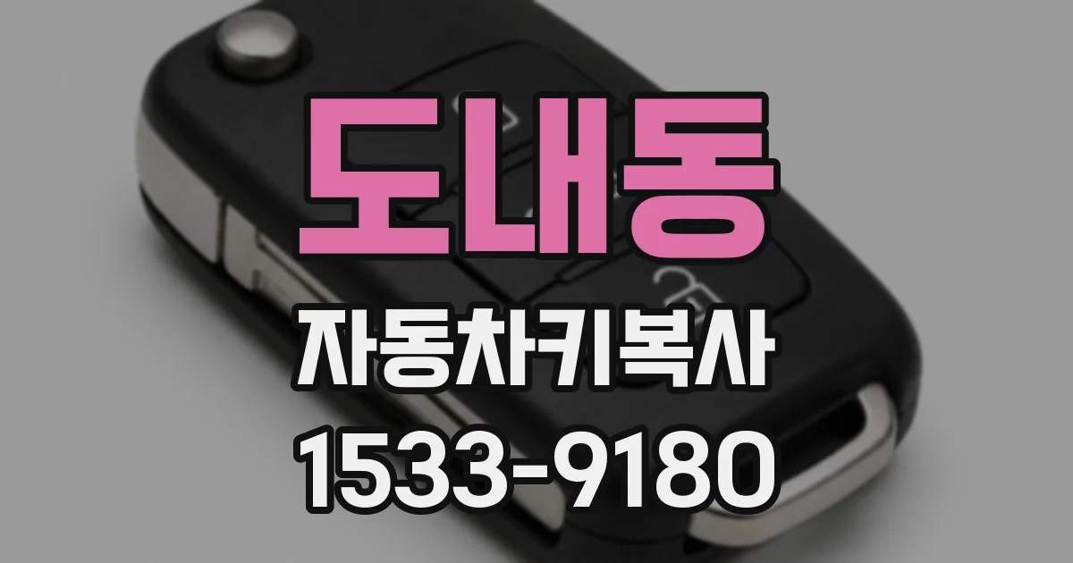 도내동 자동차키복사