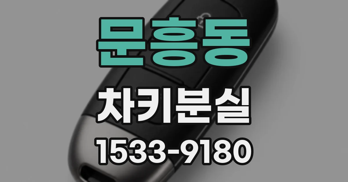 문흥동 차키분실