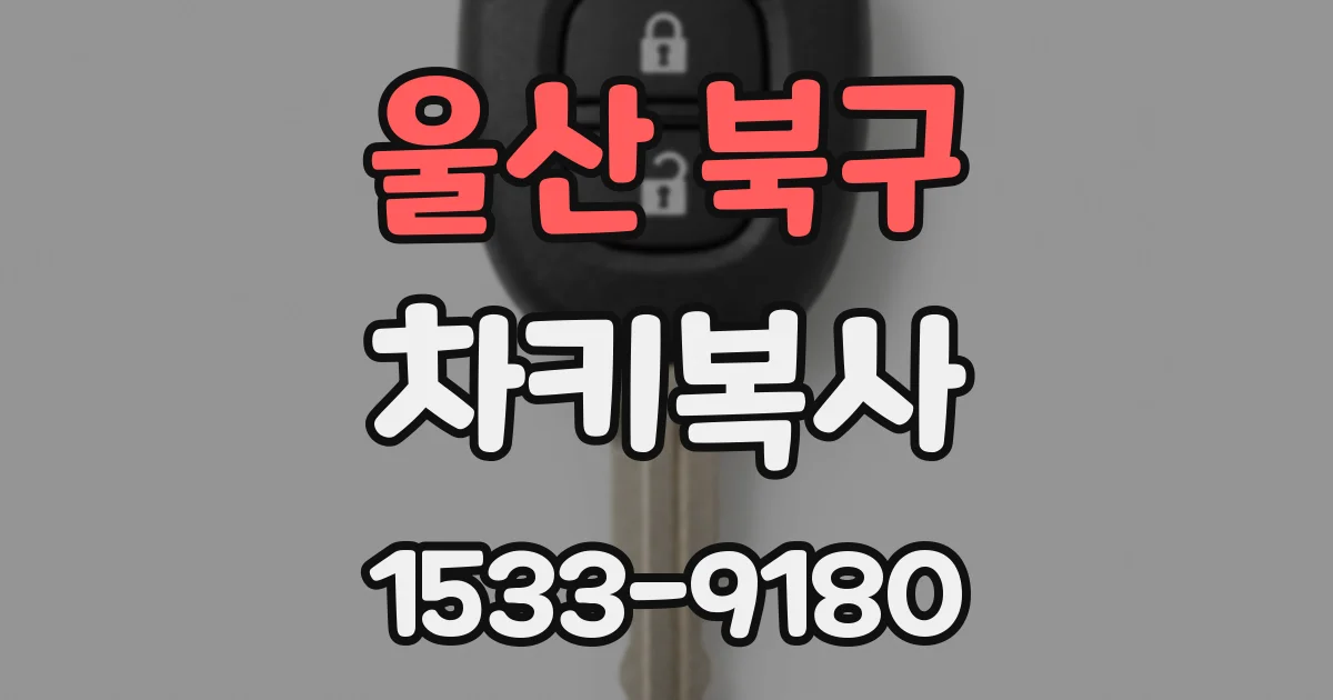울산 북구 차키복사