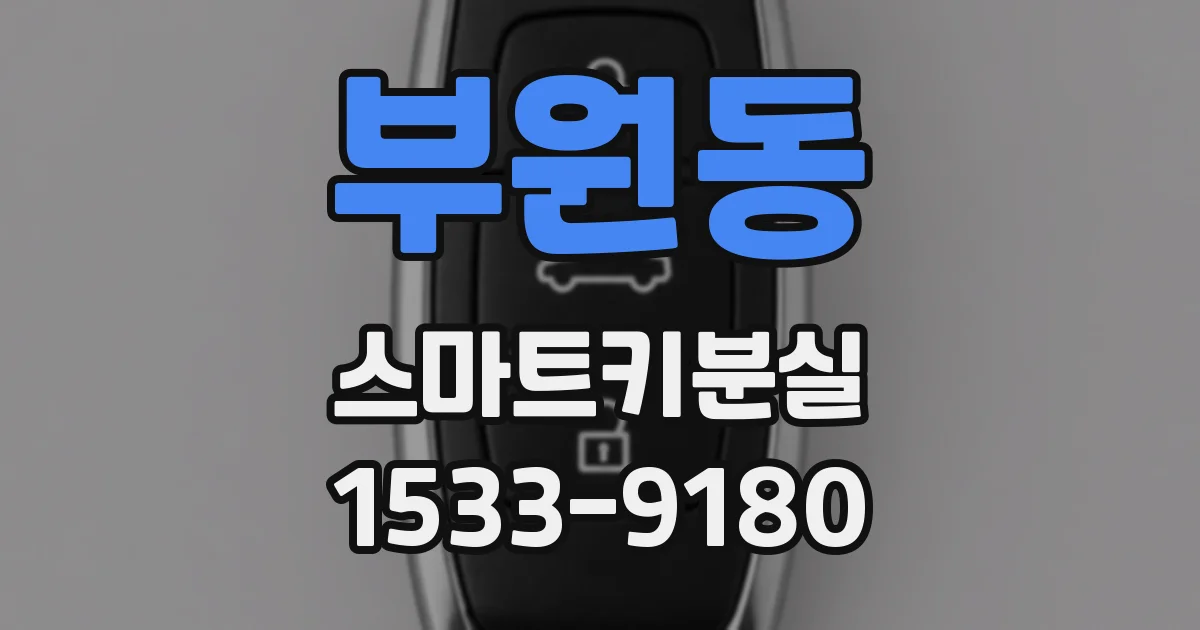 부원동 스마트키분실