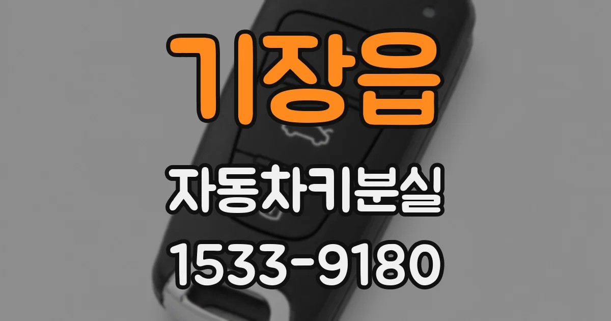 기장읍 자동차키분실