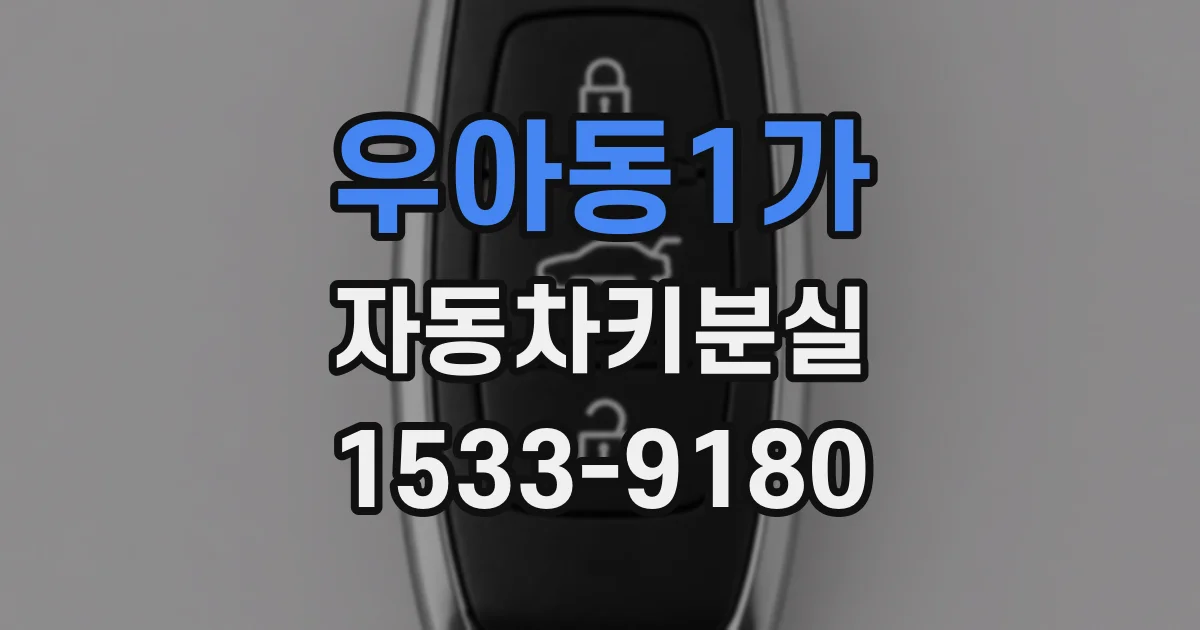 우아동1가 자동차키분실