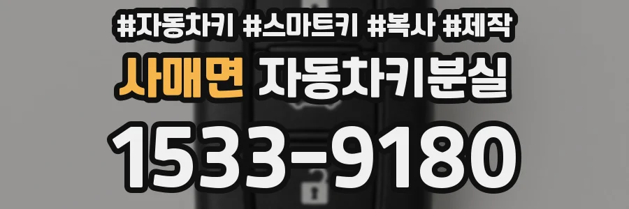 사매면 자동차키분실