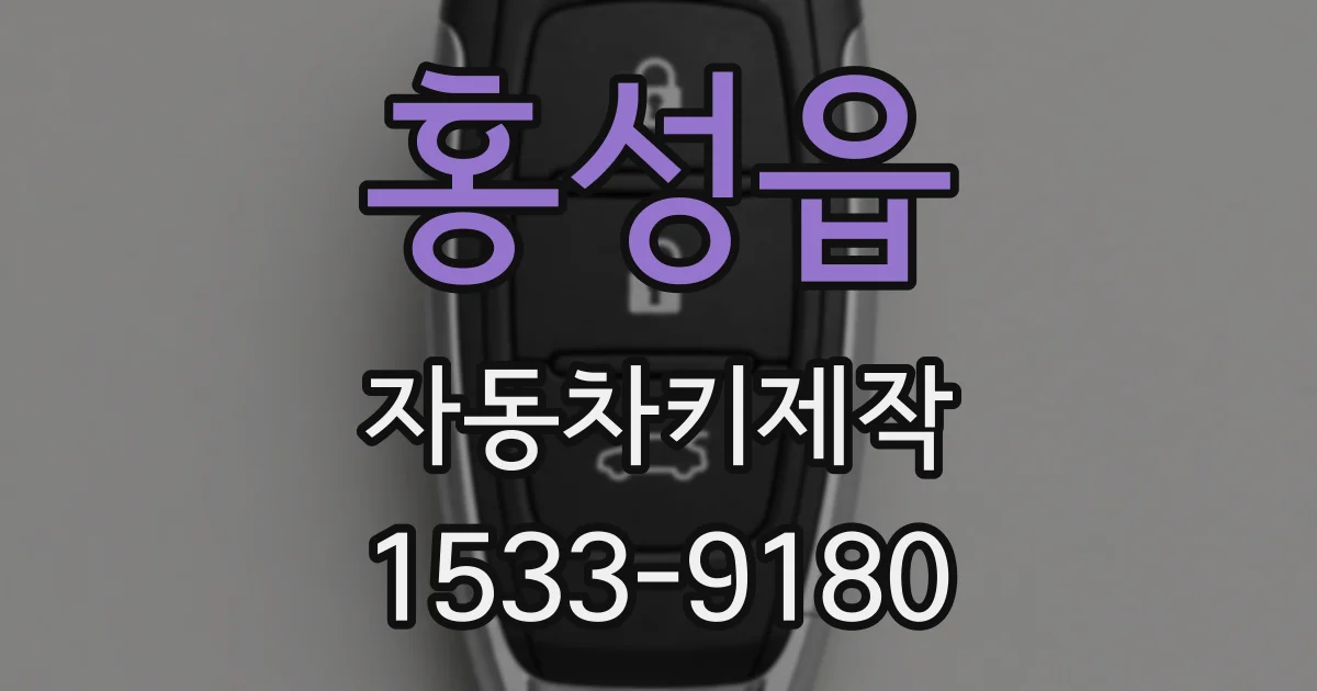 홍성읍 자동차키제작