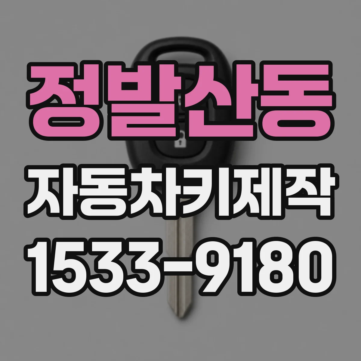 정발산동 자동차키제작