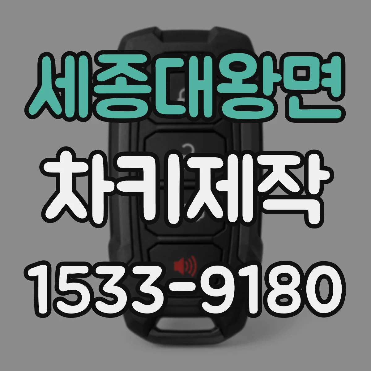 세종대왕면 차키제작