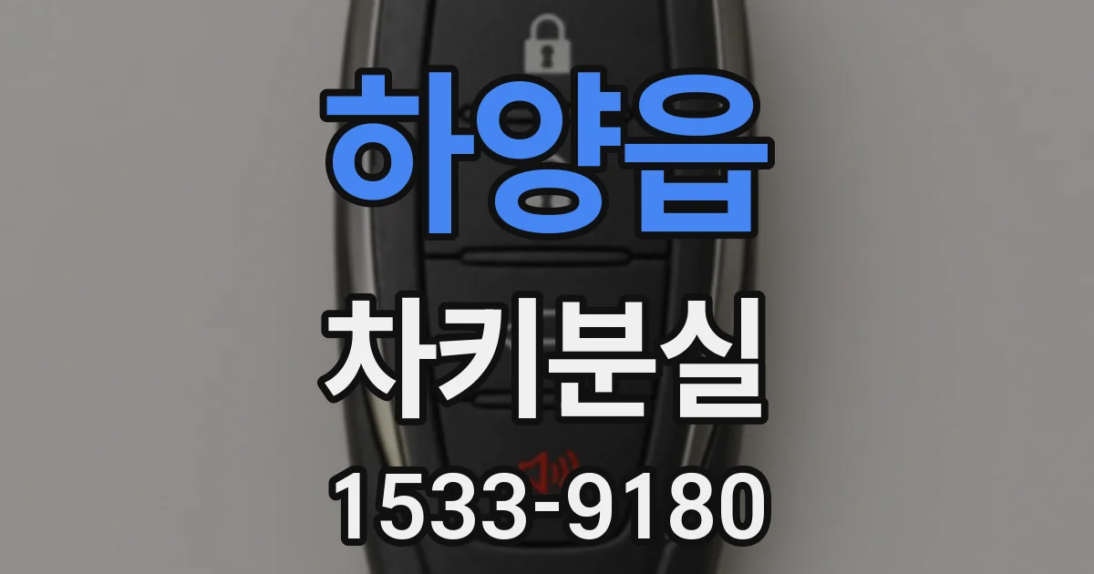 하양읍 차키분실
