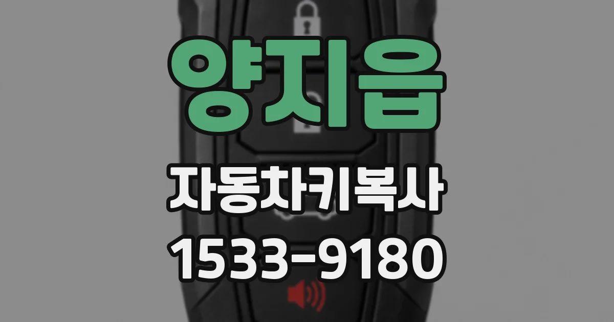양지읍 자동차키복사