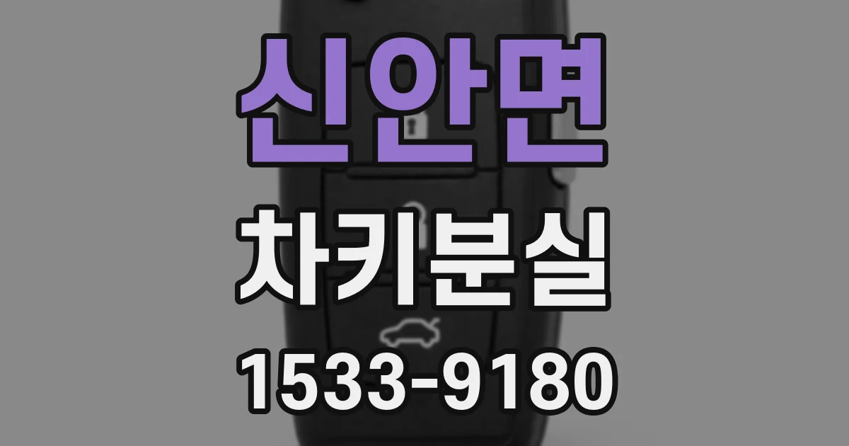 신안면 차키분실
